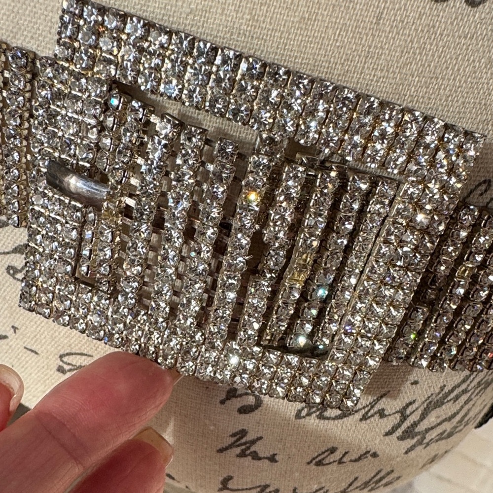 Silver Rhinestone Belt - Picture 7 of 11